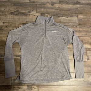 Womens Nike grey 1/2 zip